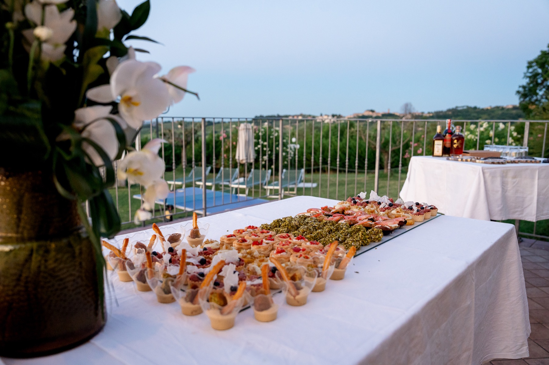 Il buffet incontra il panorama
